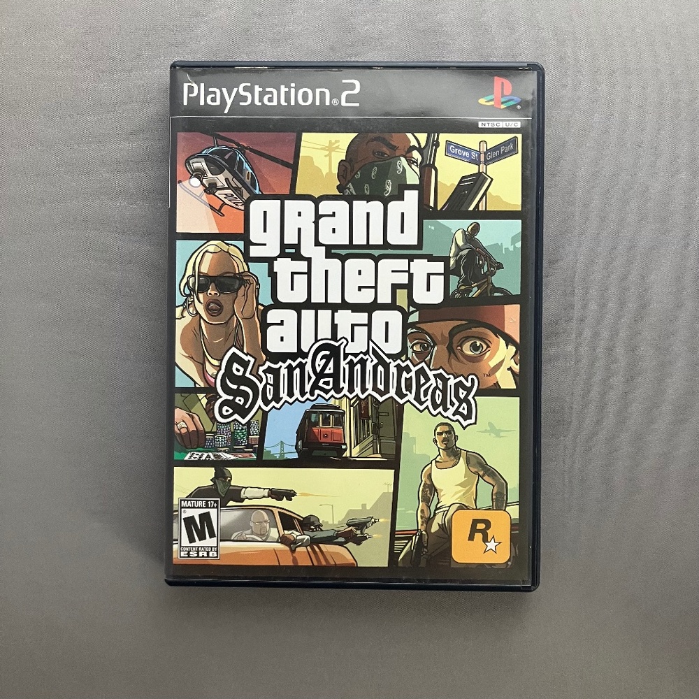 Sony PlayStation2 Grand Theft Auto "San Andreas" Video Game for Mature 17+, VG
